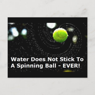 Water Ball Postcard - Flat Earth Meme