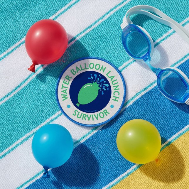 Water Balloon Launch Survivor Patch (Contact us about custom patch designs!)