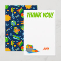 Water Balloon Pool Party Kids Summer Birthday Thank You Card