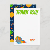 Water Balloon Pool Party Kids Summer Birthday Thank You Card