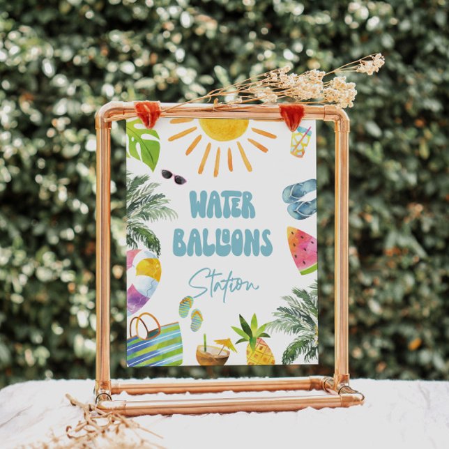 Water Balloon Station Sign (Creator Uploaded)