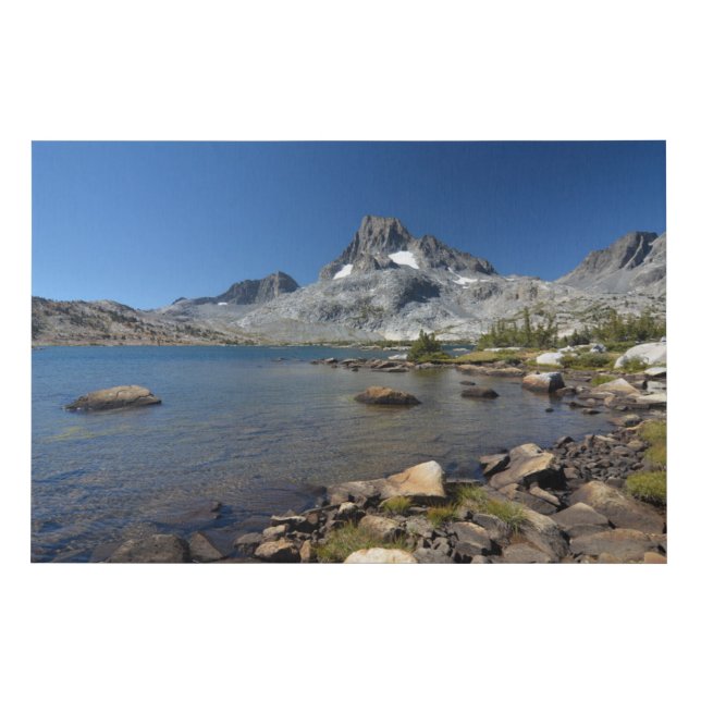 Water | Banner Peak Thousand Island Lake Faux Canvas Print (Front)