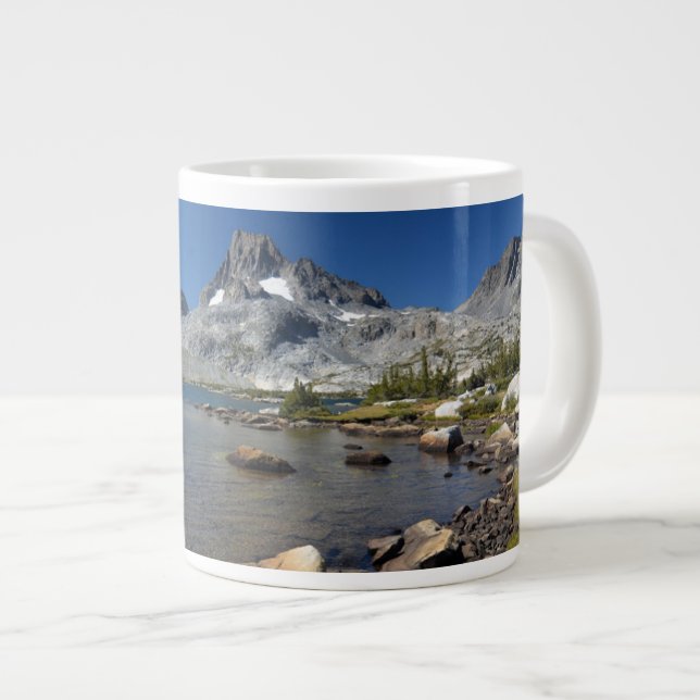 Water | Banner Peak Thousand Island Lake Giant Coffee Mug (Front Right)
