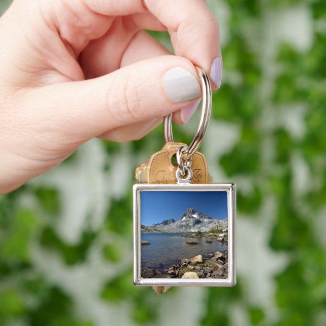 Water | Banner Peak Thousand Island Lake Keychain (Hand)