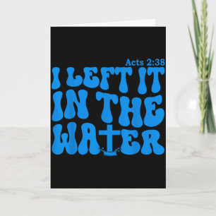 Water Baptism Acts 2_38 Christian Card