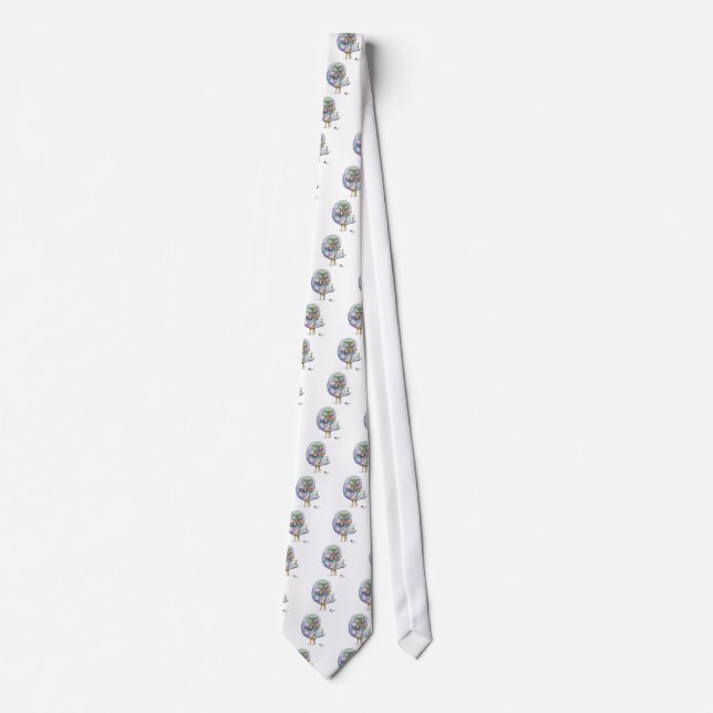 Water Bear Commission Tardigrade Philosophy Neck Tie (Front)