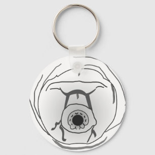 Water Bear Tardigrade Face Keychain