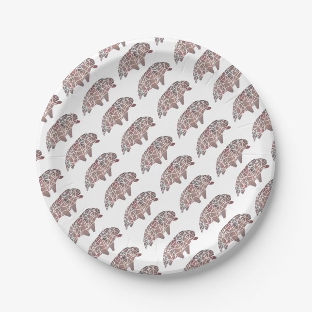 Water Bear Tardigrade Paper Plates (Front)