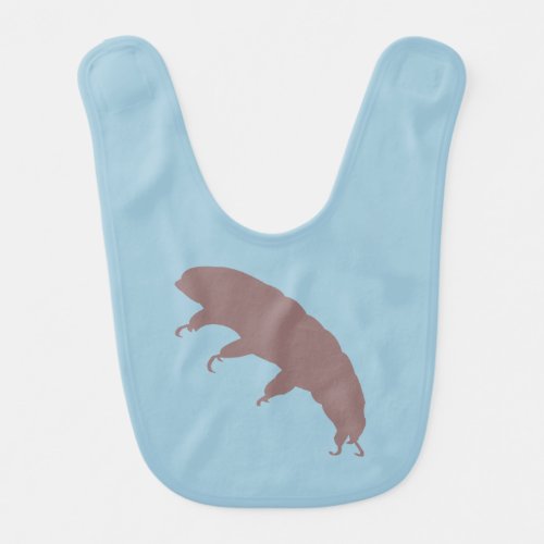 Water Bear Tardigrade Silhouette Cute Creature Bib