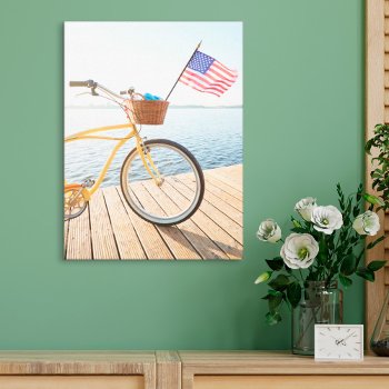 Water | Bicycle By The Lake Canvas Print by intothewild at Zazzle