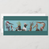 Water birds flat card (Front/Back)