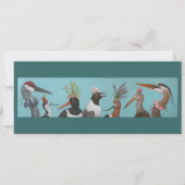 Water birds flat card (Front)