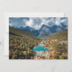 Water   Blue Moon Lake, China Thank You Card