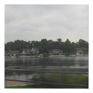 Water Blur Faux Canvas Print