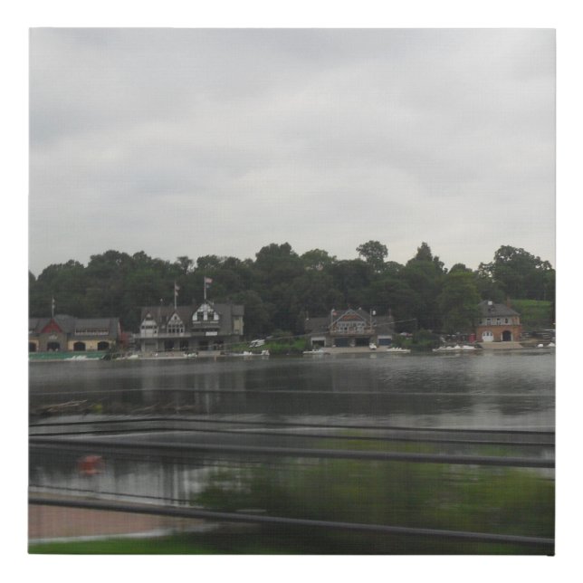 Water Blur Faux Canvas Print (Front)