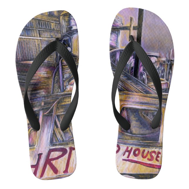 Water.born Mystery Meat, Israel Flip Flops (Footbed)