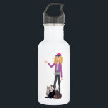 Water Bottle<br><div class="desc">•18 oz. bottle. •Made with 18/8 stainless steel. •Height: 8.67" Weight: 8.7 oz. • 100% BPA free. •Comes with a threated lid. •Lightweight and durable. •Crack proof, spill proof. •Does not give beverages a plastic taste. •Safe for refrigerator, but not freezer. •Certified free of harmful chemicals.</div>