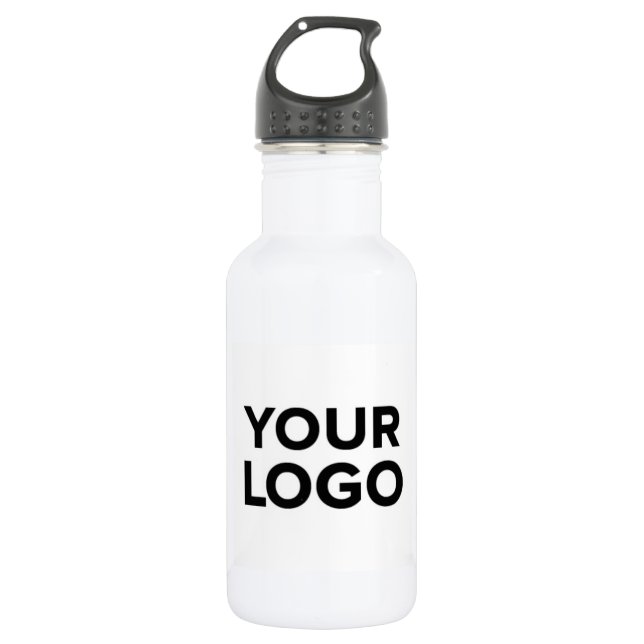 Water Bottle (18 oz) - White (Front)