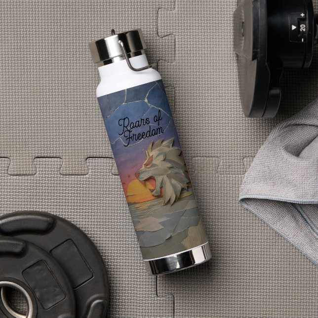 Water Bottle 25oz – Sunset Lion (Gym (Rotated))