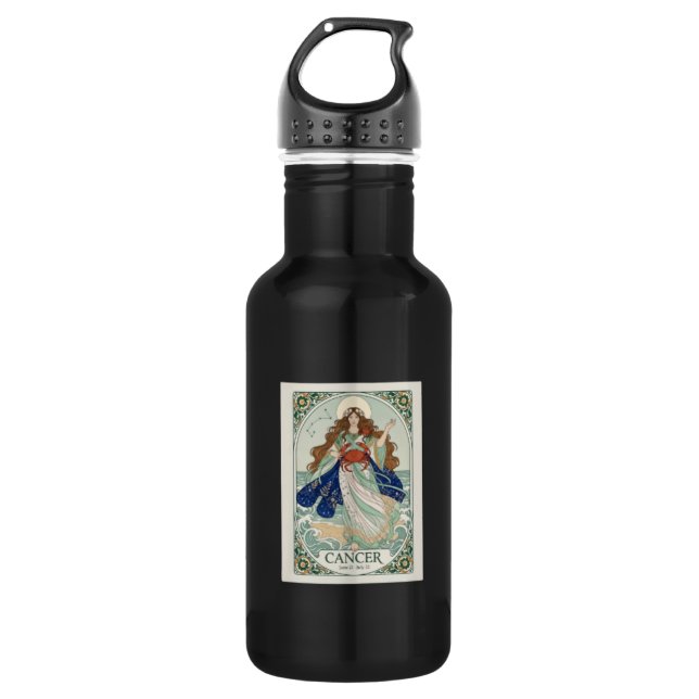 Water Bottle Cancer Zodiac Artisan  (Front)