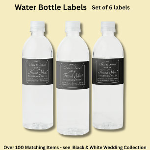 Water Bottle - Food & Beverage Label Set
