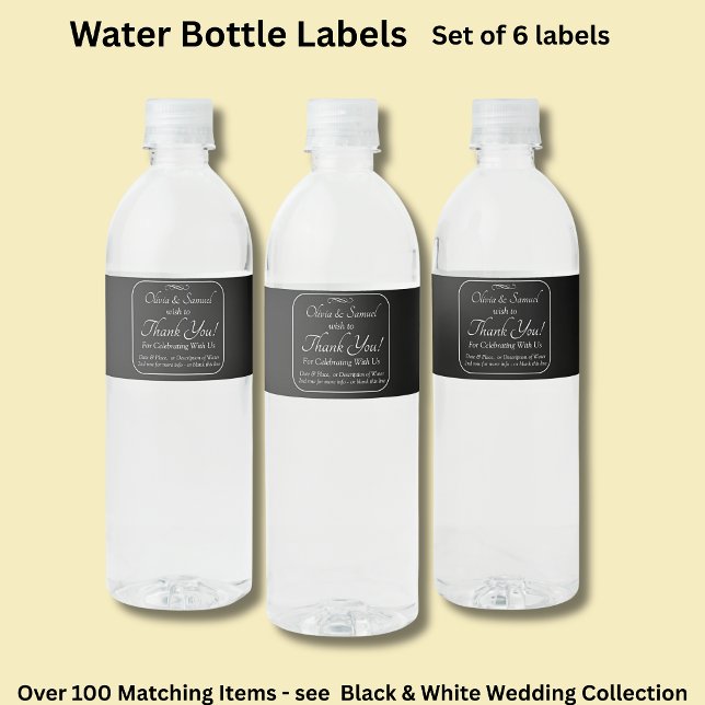 Water Bottle - Food & Beverage Label Set (Creator Uploaded)