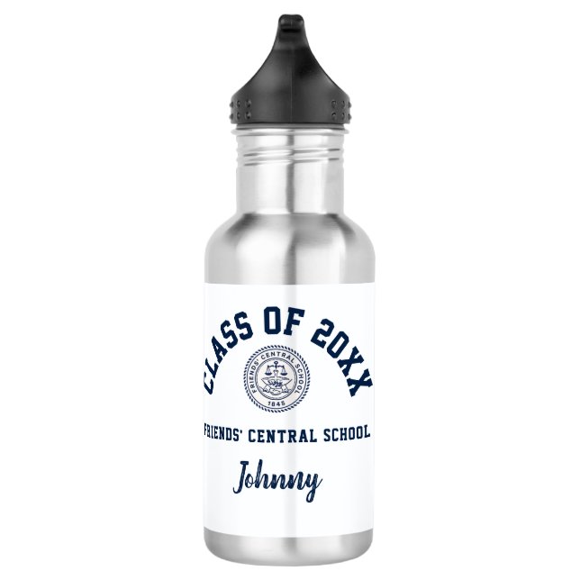 Water Bottle Friends' Central School Logo Custom (Right)