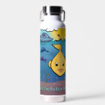 Water Bottle - Goldie Fish - Buellton.Art<br><div class="desc">This design is part of Buellton.Art's "Exploring the Ocean" community art project. This design features artwork from: Kathleen Hawkins, Alana Hernandez, Kylie Murray, Aria Fowler, Kadence K., Liam Murray, Bridget Masaitis, and Walker Liso. See their original artwork at: https://buellton.art/2024-december-ocean-art-feature/ Proceeds are set to store minimums. All proceeds will help make...</div>