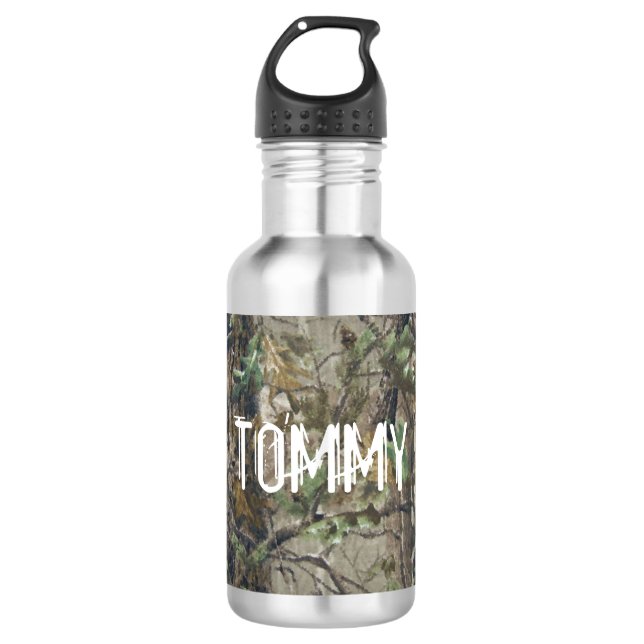 Water Bottle - Hunting Camouflage (Front)