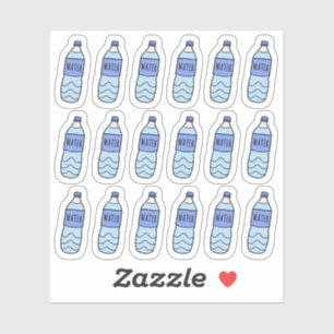 Water Bottle Hydrate Reminder Self Care Tracker  Sticker