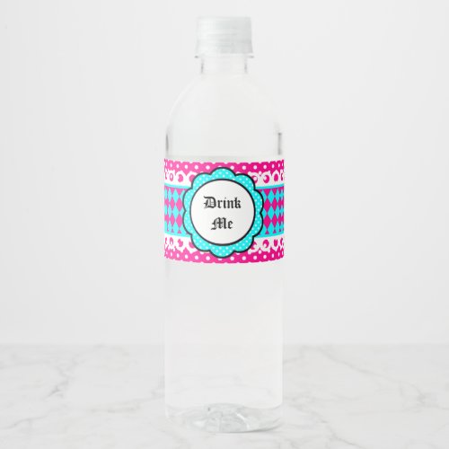 Water Bottle Label _ Perfect Alice In Wonderland