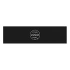 Water Bottle Labels | Black Business Logo Wraps