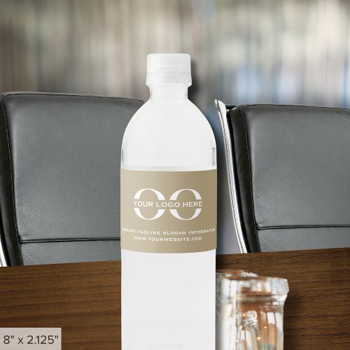 Water Bottle Labels for Business with Custom Logo - Product | North Red Vine