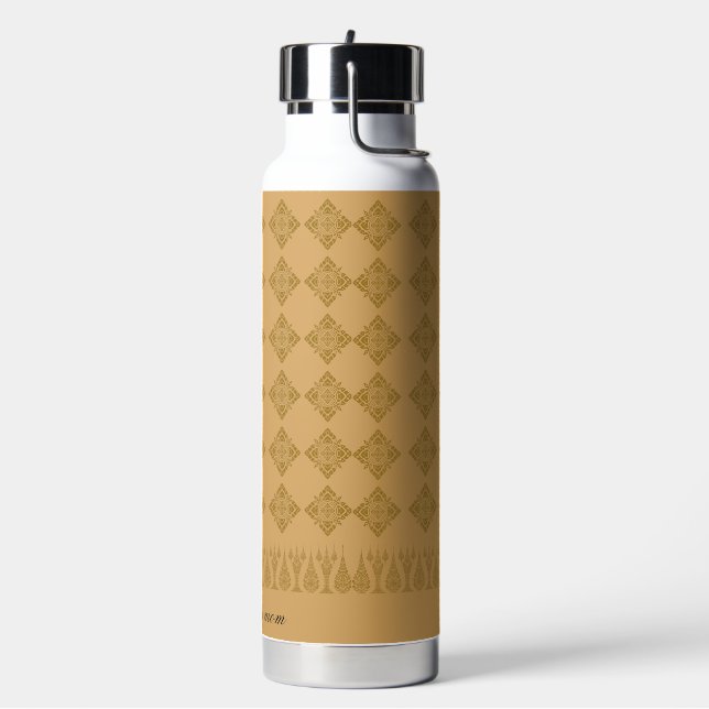 Water Bottle Pattern brown  (Left)