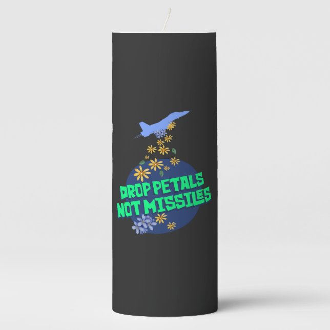 water bottle pillar candle (Front)