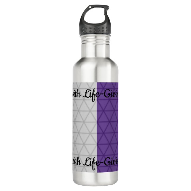 Water Bottle, Stainless Steel, 24 oz Stainless Steel Water Bottle (Front)