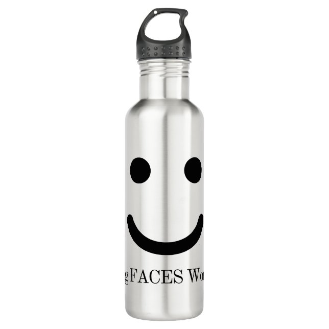 Water Bottle, Stainless Steel, 24 oz Stainless Steel Water Bottle (Front)