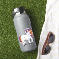 Caticorn Holographic Water Bottle