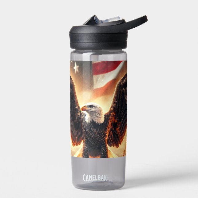 Water bottle with American Eagle (Left)