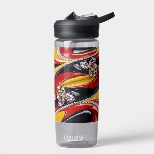 Water bottle with Belgian Colors Design