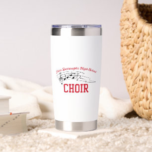 Water Bottle with Black Cursive Name, Phone, Year Insulated Tumbler