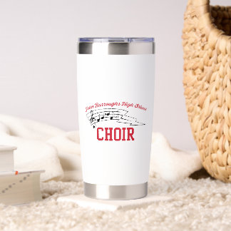 Water Bottle with Black Cursive Name, Phone, Year Insulated Tumbler