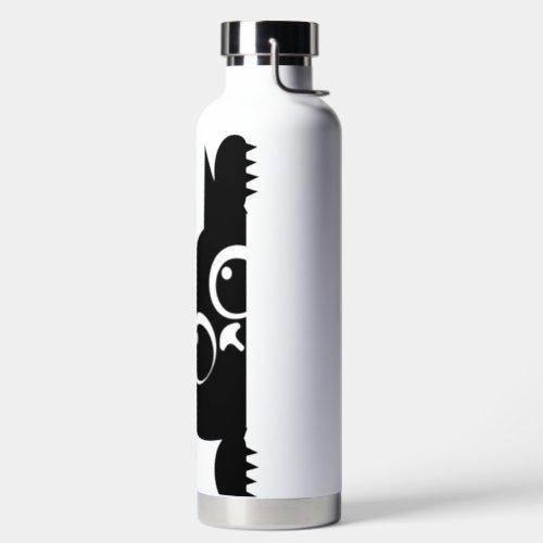  Water Bottle With Cute Black Cat