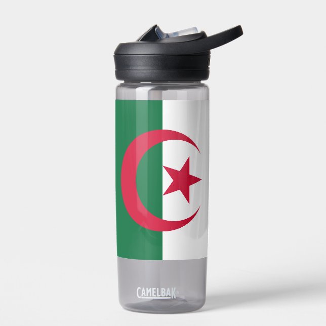 Water bottle with flag of Algeria (Left)
