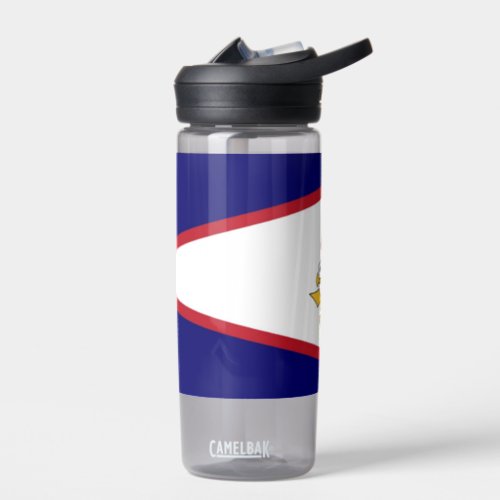 Water bottle with flag of American Samoa US