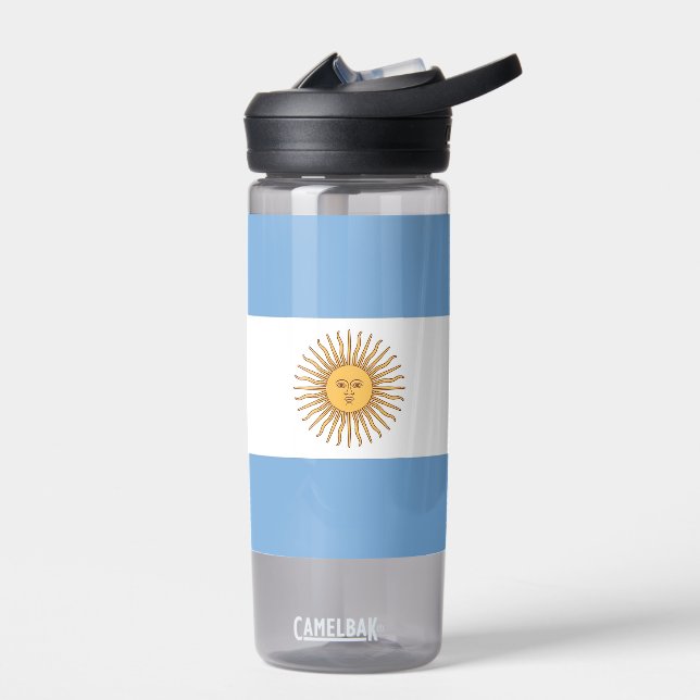 Water bottle with flag of Argentina (Left)