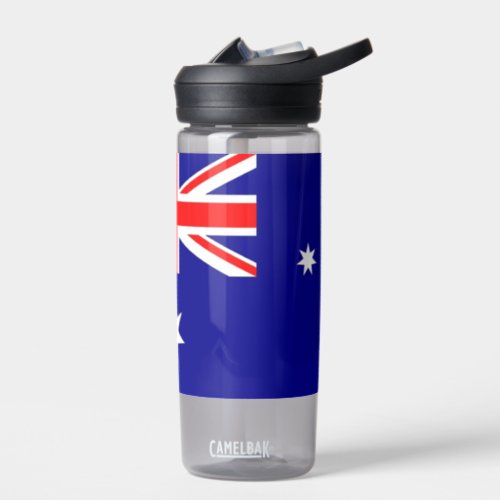 Water bottle with flag of Australia