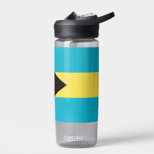 Water bottle with flag of Bahamas