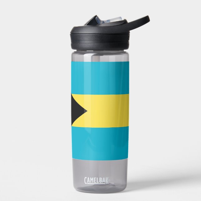 Water bottle with flag of Bahamas (Left)