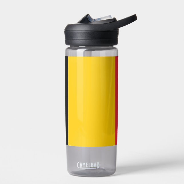 Water bottle with flag of Belgium (Left)